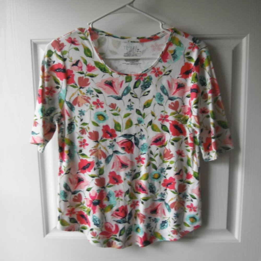 4/$15 Time and Tru  Med. womens top, multicolor